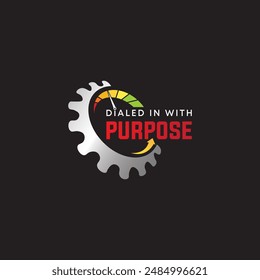 Gear, Speed Dialed And Growup Logo Design Template