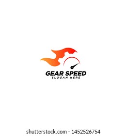 Gear Speed Logo Design Template