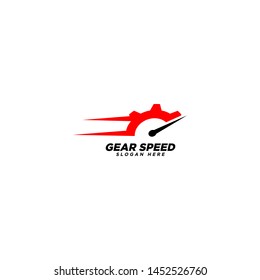 Gear Speed Logo Design Template