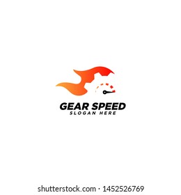 Gear Speed Logo Design Template