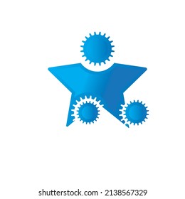 gear star logo suitable for company