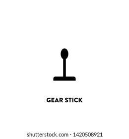 gear stick icon vector. gear stick sign on white background. gear stick icon for web and app