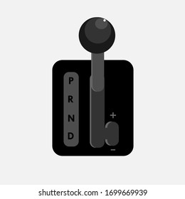 Gear stick, тransmission. Vector flat illustrations