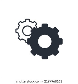 Gear Symbol Icon Vector Design Illustration