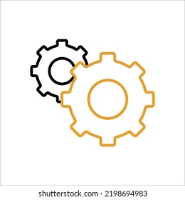 Gear Symbol Icon Vector Design Illustration