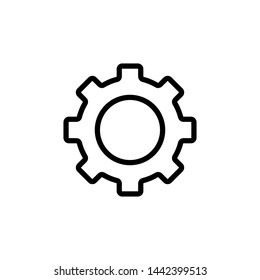 Gear symbol icon vector illustration