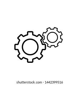 Gear symbol icon vector illustration