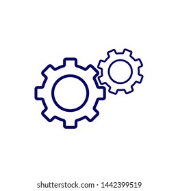 Gear symbol icon vector illustration