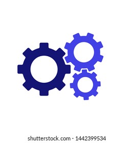 Gear symbol icon vector illustration