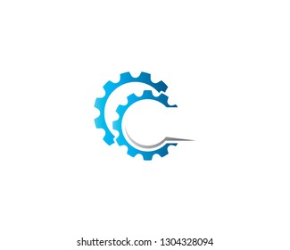 Gear symbol illustration