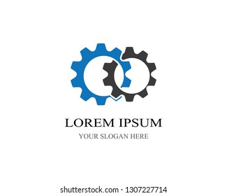 Industry Logo Design Three Gear Logo Stock Vector (royalty Free) 1411545158