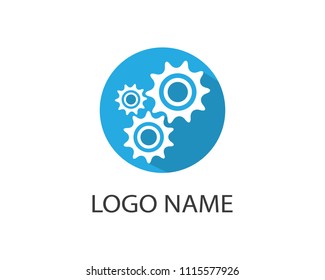 Gear symbol illustration design