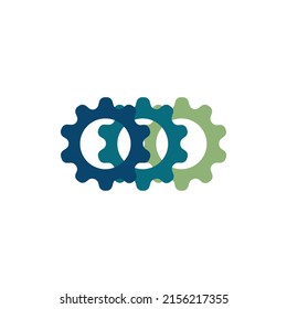 Vector de diseño del logotipo del símbolo del engranaje