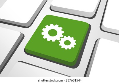 Gear Symbol on Keyboard