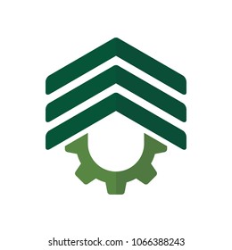 gear symbol. repair icon. logo. vector eps 10.