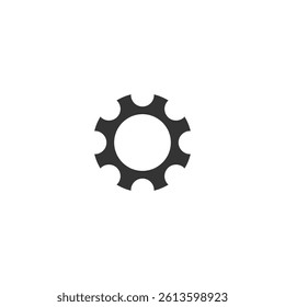 Gear symbol. Gear tool or button for web application or UI.