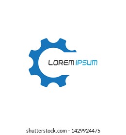 Gear symbol vector icon illustration