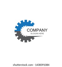 Gear symbol vector icon illustration