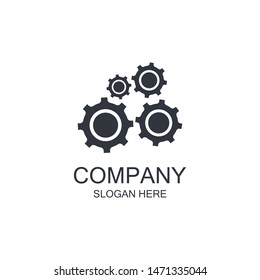 Gear symbol vector icon illustration