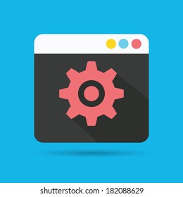 Gear symbol,vector