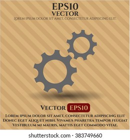 Icono del vector Gear (trabajo en equipo)