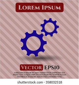 Gear (Team work) vector symbol