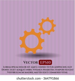 Gear (Team work) vector symbol