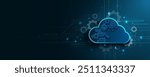 Gear technology background picture Cloud operations and network boards