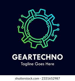 Gear technology design template illustration