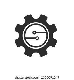 gear technology icon vector element design template web