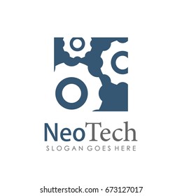 Gear technology logo design 