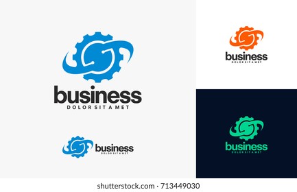 Gear technology logo Designs vector