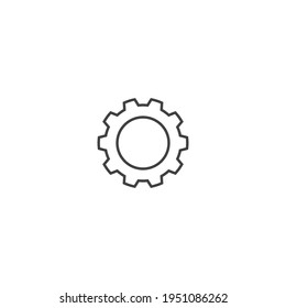 Diseño de la ilustración vectorial del logotipo de la tecnología de engranajes