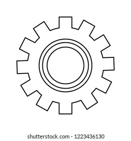 gear technology on white background