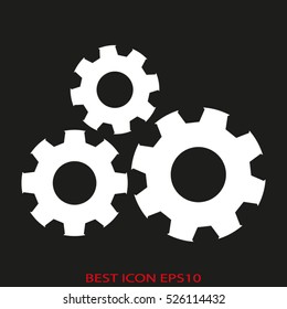 gear, technology, vector icon, eps10