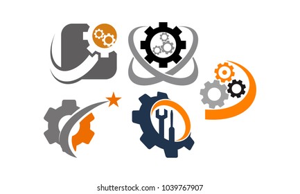 Gear Template icon Set