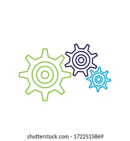 Gear Template vector icon illustration design