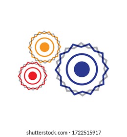 Gear Template vector icon illustration design
