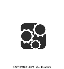 Gear  Template vector icon illustration design
