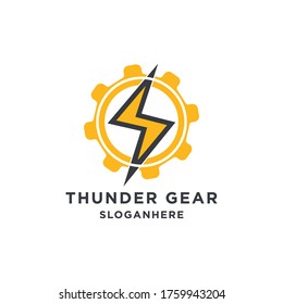 vector de diseño de logotipo eléctrico de trueno