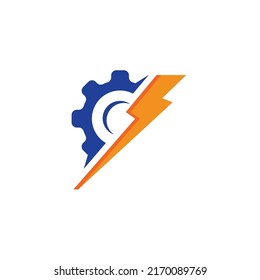 Design des Vektorgrafik-Konzepts von Geber-Thunderbolzen 