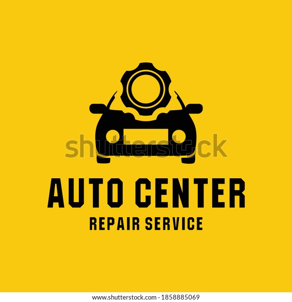 gear\
Tools and car repair service logo design\
vector