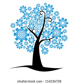 gear tree, background