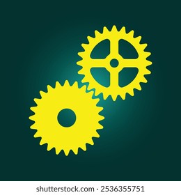 Gear trendy artwork pretty abstract vector illustration colorful applicable design.eps