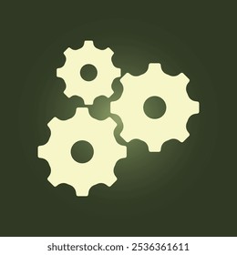 Gear trendy artwork superb abstract vector illustration colorful useful design.eps