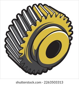 gear in vector art style