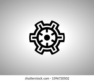 Gear Vector Design for Logo Company, Icon, Symbol etc