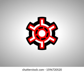 Gear Vector Design for Logo Company, Icon, Symbol etc