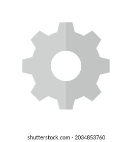 Gear vector flat icon. Cog setting icon
