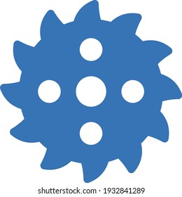 icono de color de glifo vector de engranaje